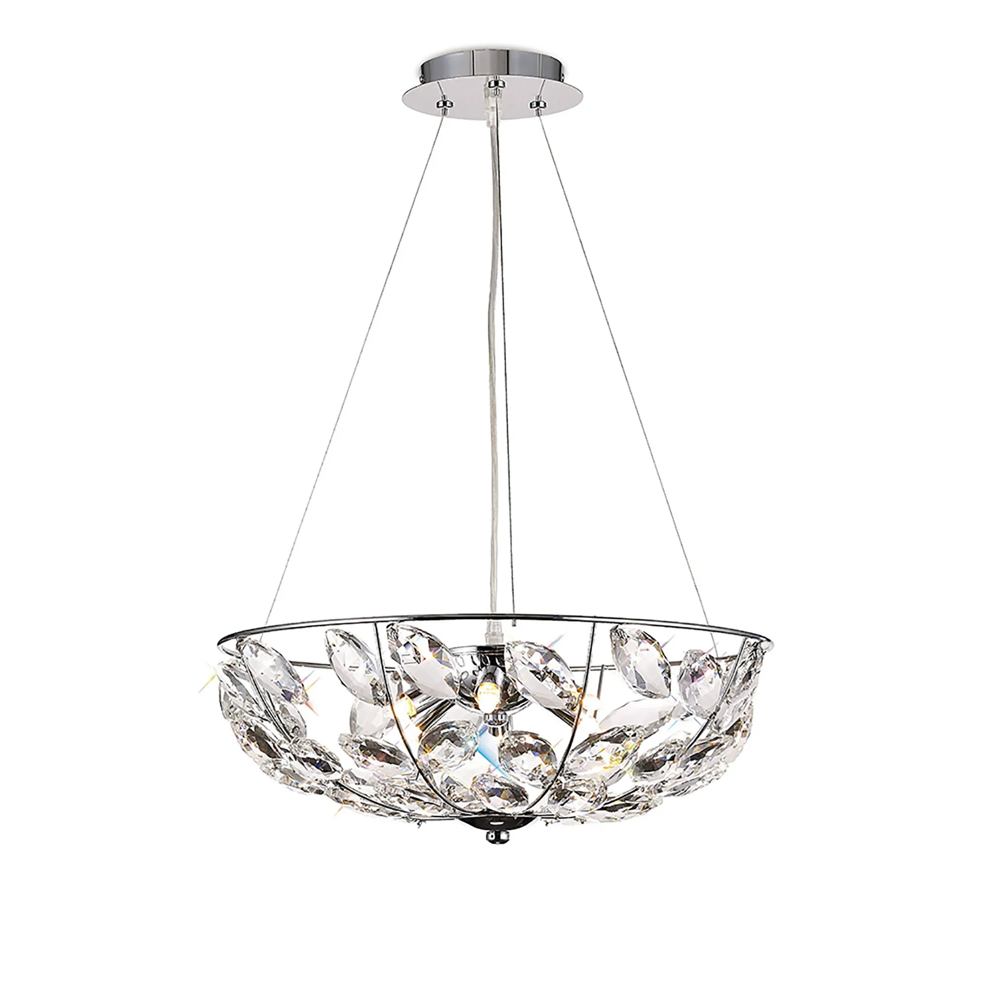 IL31656  Galilea Crystal Pendant 6 Light